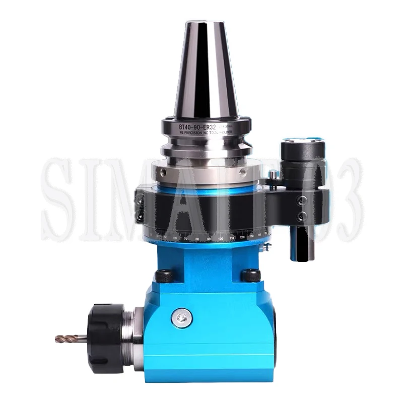 Machining Center Side Milling Right Angle Head BT40 BT50 Horizontal Milling Angle Head 90 Degrees Right Angle Tool Holder