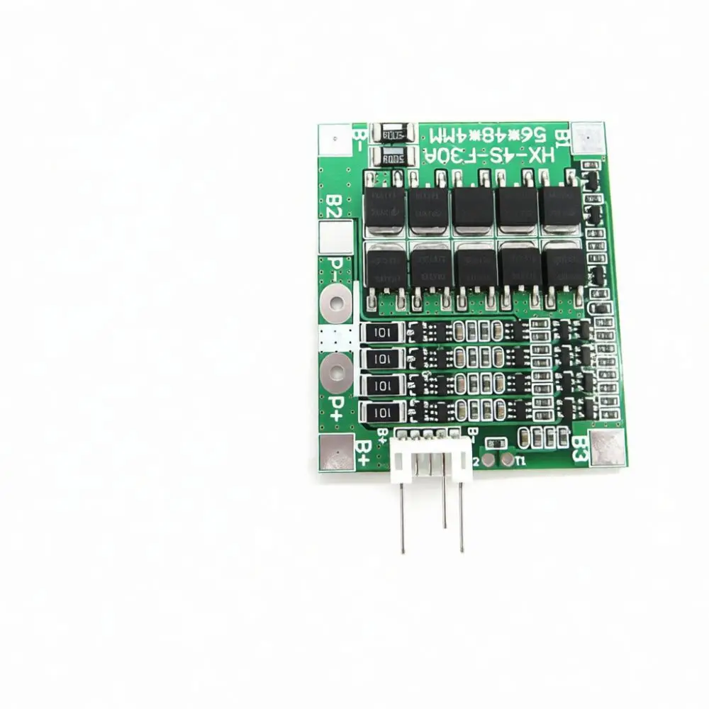 Reliable BMS 4S Protection Board 14.8V 16.8V Li Ion 12.8V 14.4V LiFePO4 Battery Balanced Module 30A Continuous Power