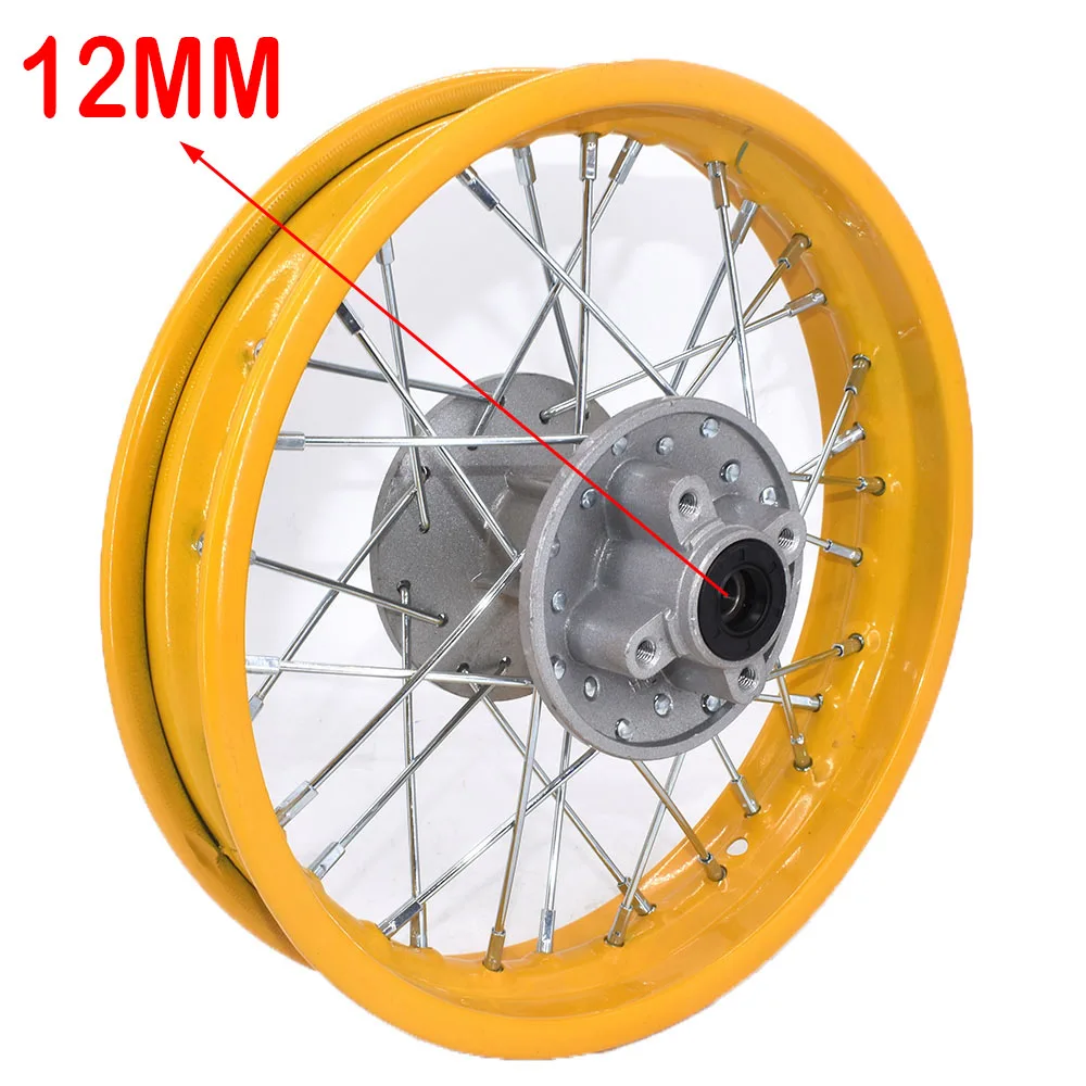 1.85 -12inch Rear Steel Rims Brake A Style Disc Plate Wheel Rims Hub For CRF50 APOLLO 110 Kayo Chinese Dirt Pit Bike