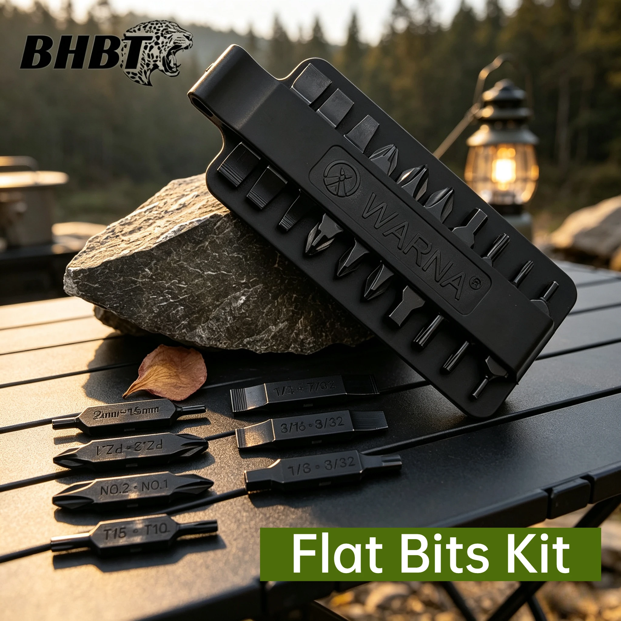 BHBT 10PCS/Set Double-Headed Flat Screwdriver Bit S2 Alloy Steel Accessory Kit for NexTool Pocket Tool E1 Captain Multi Tool