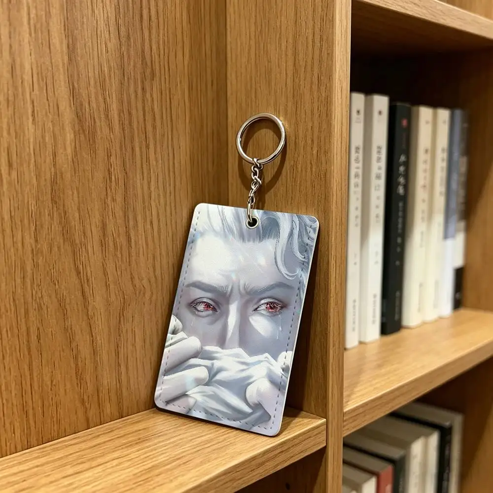 Astarion B-Baldurs G-Gate 3 Card Holder Keychain Badge Holder Card Pass Hang Rope Lariat Lanyard for Key Rings Accessories Gift