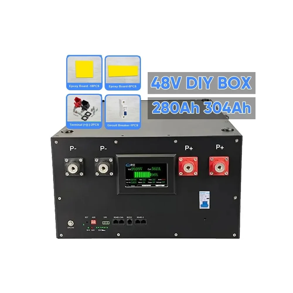 

Li Fe P O4 Battery Case DIY BOX Lifepo4 16S Energy Storage System 48V 51.2V 280Ah 300Ah 302Ah 304Ah 314ah 320Ah