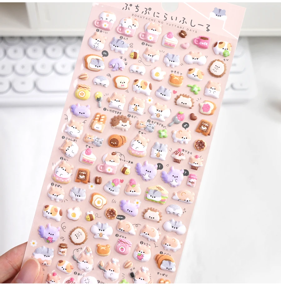 AUTOCOLLANTS D'ONGLES DE Dessin Animé Autocollants D'ongles En Relief