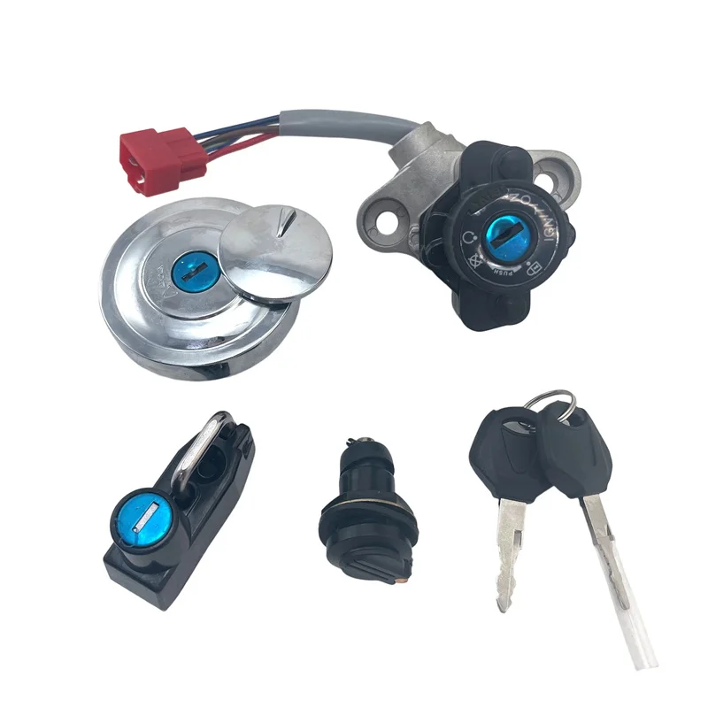Ignition Switch Fuel Gas Cap Seat Lock Key For Yamaha XVS125 XVS250 XVS400 XVS650 XVS1100 V-Star Drag Star