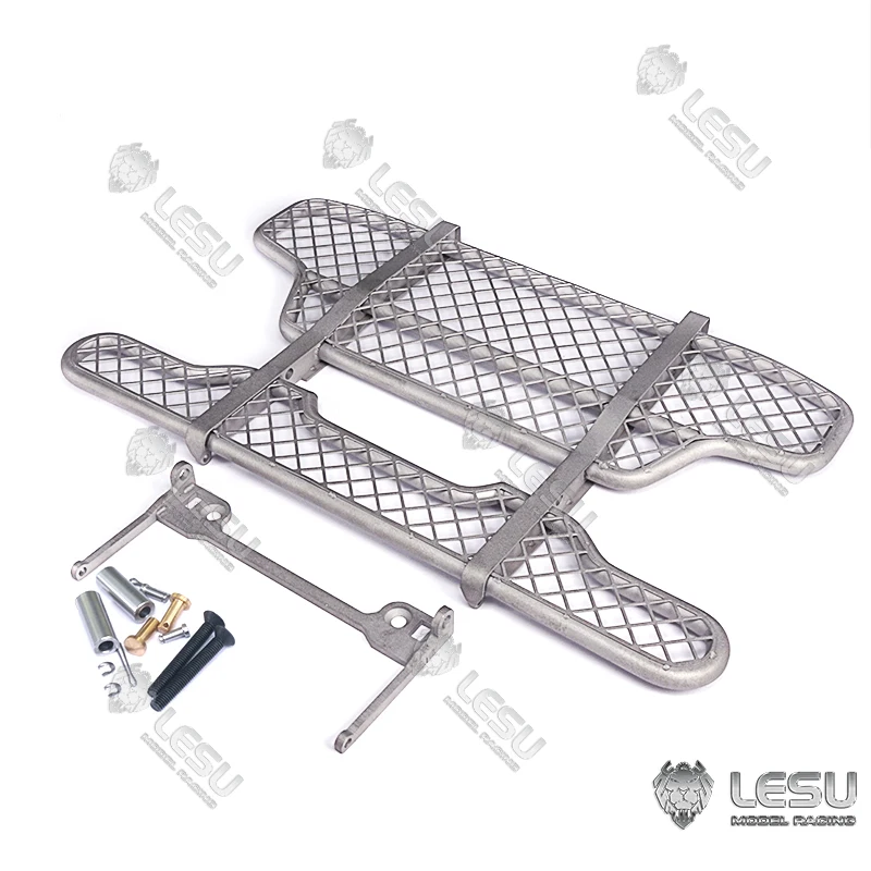 Metal LESU Front Bumper Upgraded Parts for 1/14 DIY TAMIYA Model RC VOLVO FH16 Tractor Truck Trailer 