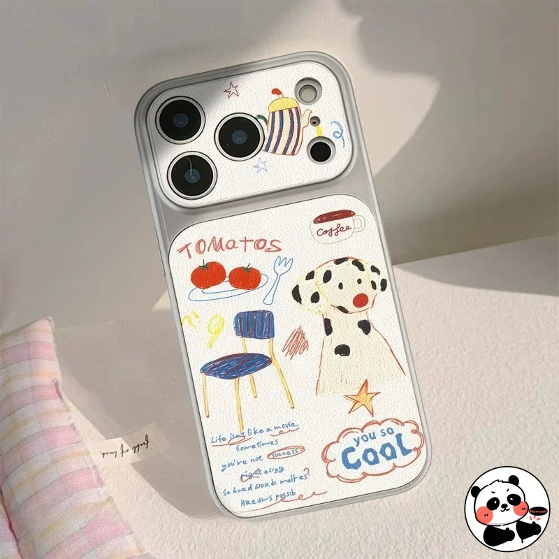 Cute Puppy Phone Case For Samsung Galaxy S26 S25 Edge S24 S23 S22 S21 S20 FE Lite Plus Note 20 Ultra PU Leather Dog Cat Cover