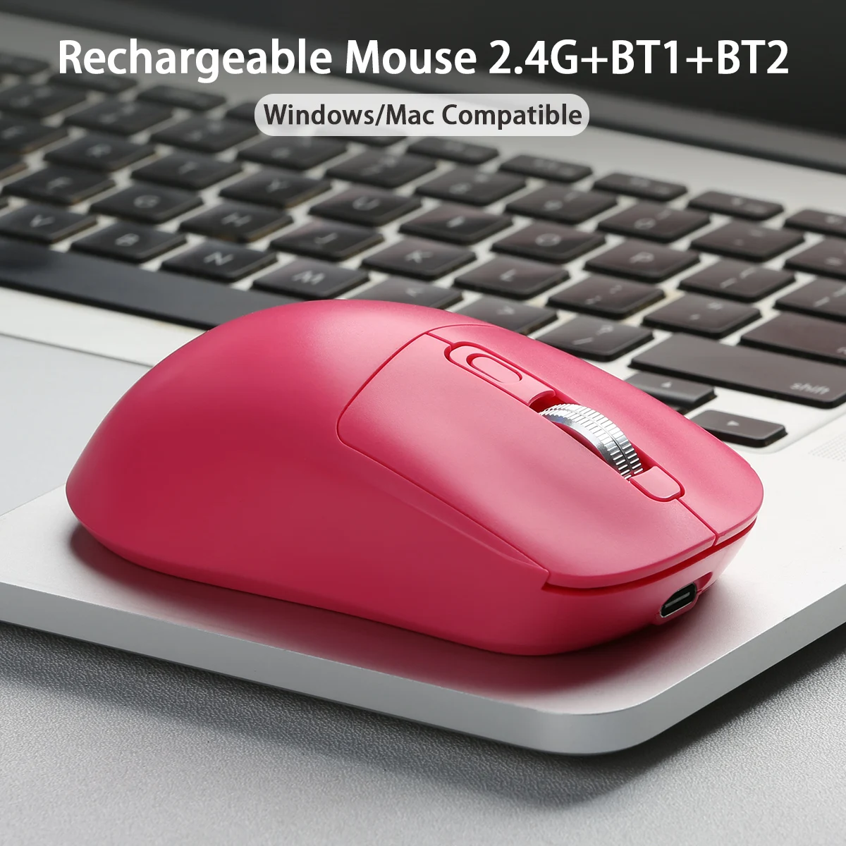 Tri-mode Superlight Mouse Bluetooth-compatible 2.4G Wireless Gaming Mouse Flagship Chip Gaming Sensor 6 Adjustable DPI for Offic