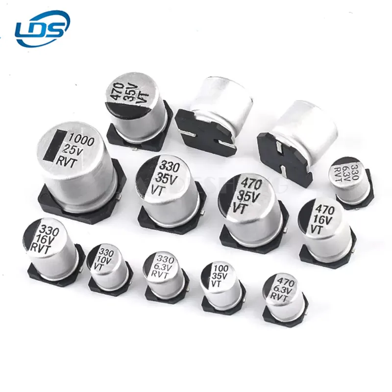 10pcs SMD Aluminum Electrolytic Capacitor 6.3V 10V 16V 25V 35V 50V 63V 1UF 10UF 22UF 33UF 47UF 100UF 330UF 470UF 1000UF Original