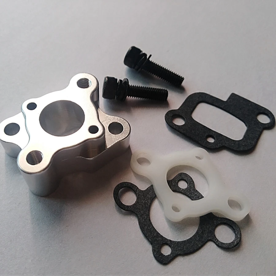 Conjunto de Manifold de Admissão CNC para Motor a Gás, Zenoah Cy Hpi Baja 5B 5T 5Sc Losi 5Ive-T Rovan King Motor, 23-30.5CC