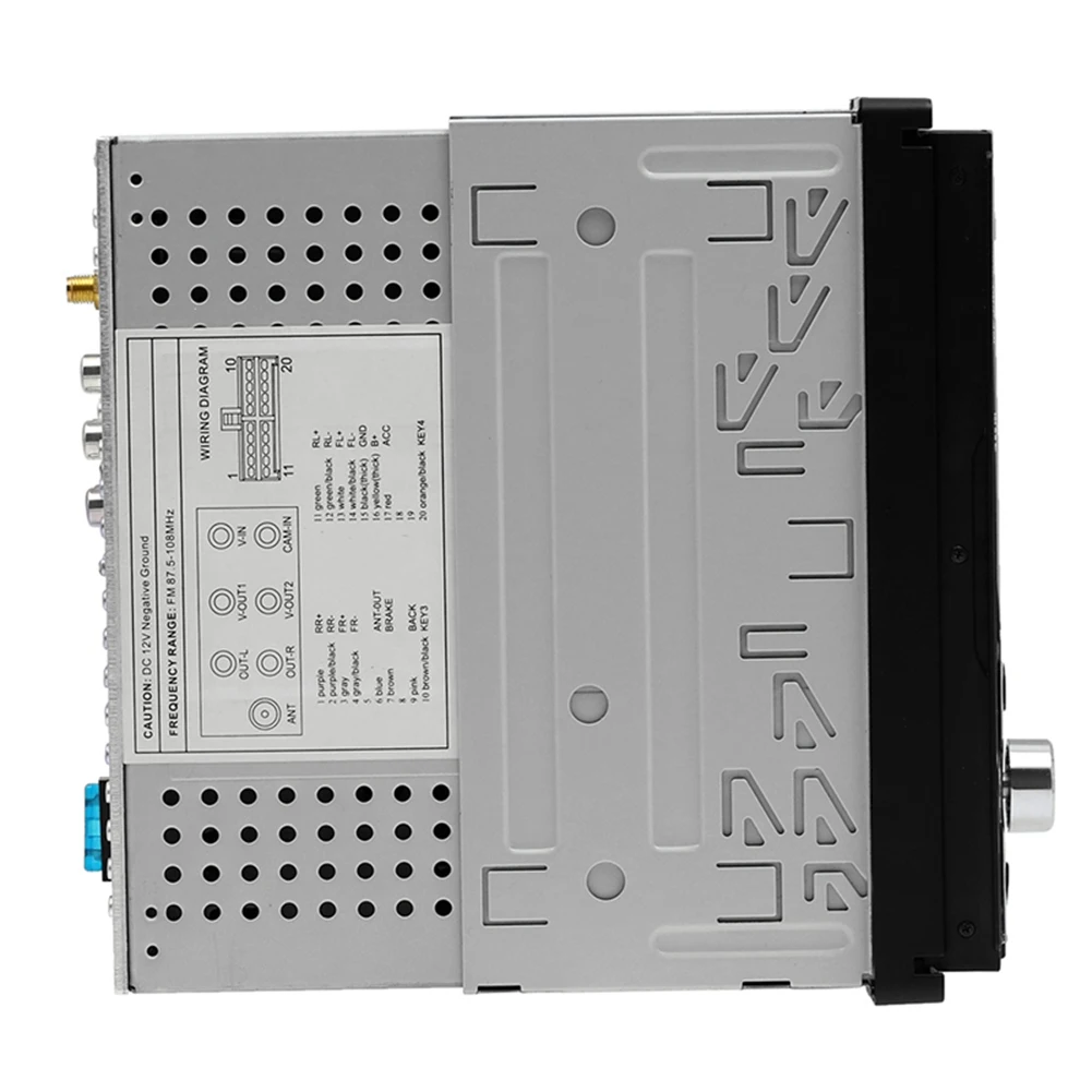 Pemutar Kartu Mp5 7-Inci yang Dapat Ditarik, Pemutar Mp4 Bluetooth dengan Gambar Terbalik Untuk Radio Mp3