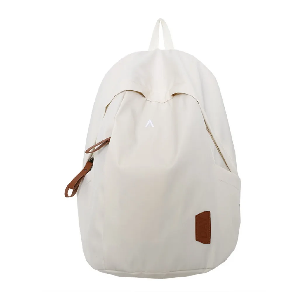 Zaino universitario in tela versatile Zaino da viaggio impermeabile tinta unita Borsa a tracolla di grande capacità Campo