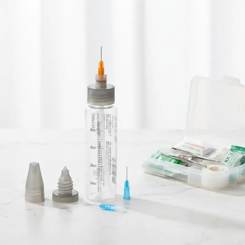 0.3mm 0.5mm PTAB Airbrush Spray Needle 50Pcs Wash Free Set with 3 Mixing Bottles for Detailed DIY Painting Scene