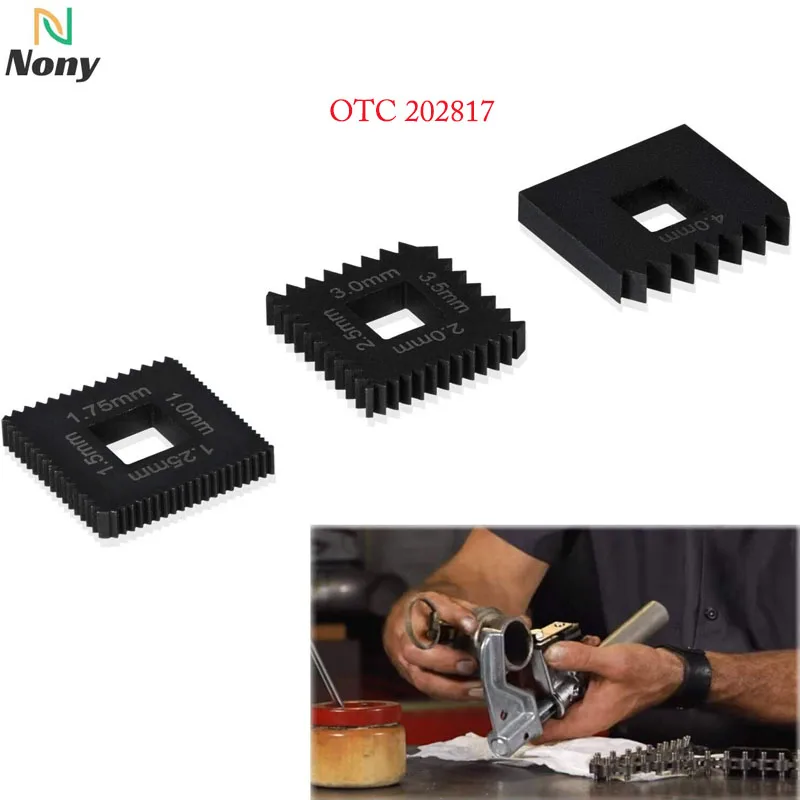 NONY Metric Dies Set Similar to OTC 202817 for 7402 Universal Outside Thread Chaser Heavy Duty Steel Black (3Pcs/Set)