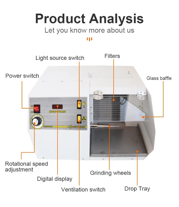 

3600rpm With Dust Collector Buff Polisher Machines Grinding And Polishing Machines For Jewellery Jewelry Tools Equipment