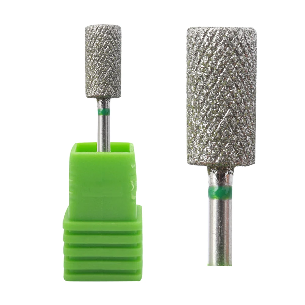 Easy Nail Diamond Cross Teeth Barrel Nail Drill Bits Rotary Cuticle Clean Burr 3/32\