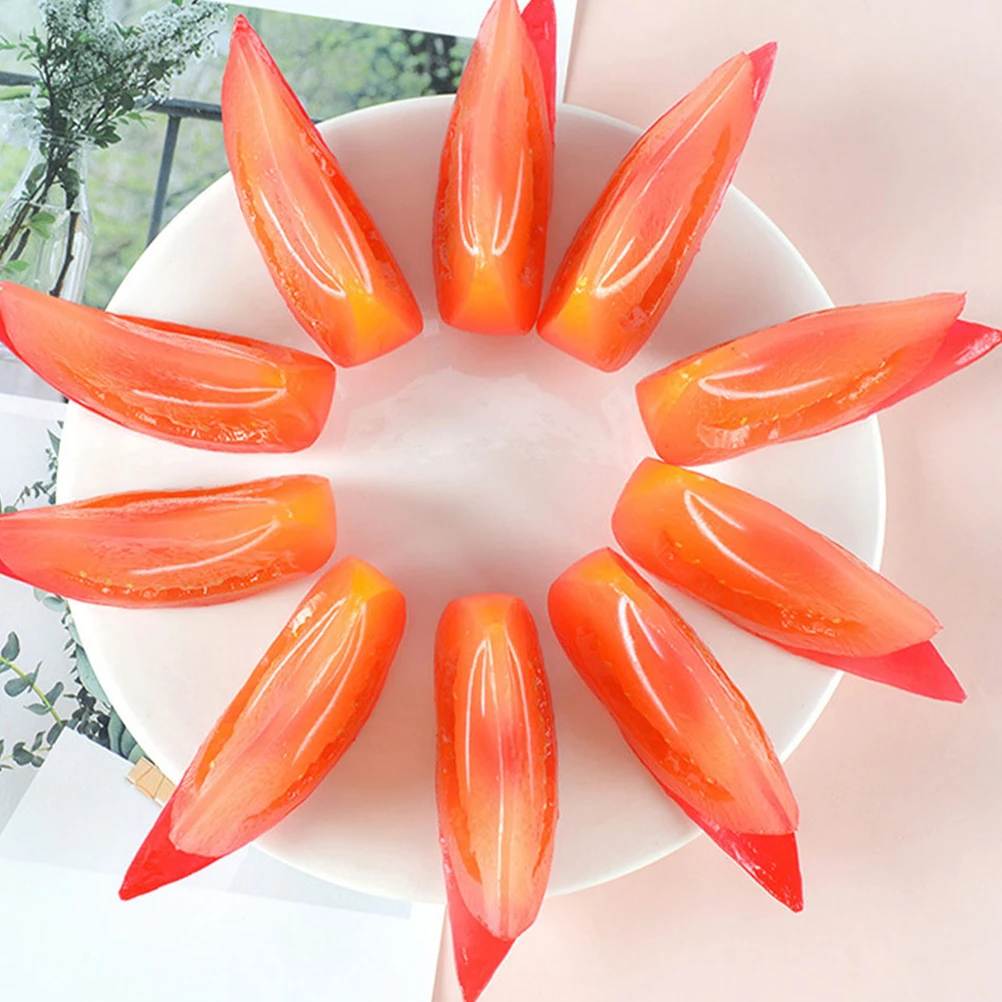 

4Pcs Artificial Tomato Slice Realistic Simulation Vegetable Display Props Kitchen Decoration Photography Lifelike