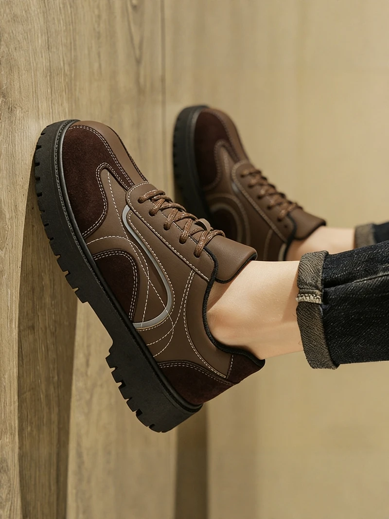 Men's 2026 New Summer Retro Trendy Casual Board Shoes Outdoor Sports Heightening  Trendy Shoes Comfortable Breathable Le...