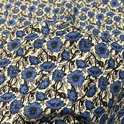 145×50CM Blue Sunflower Printed Poplin Cotton Fabric DIY Paper Towel Patchwork Is Used To Sew Children's Dresses and Skirts Tela