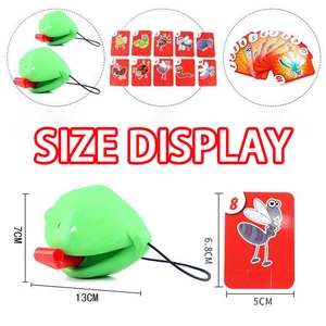 Frosch Echsenmaske Swinging Zungen Licks Karten Brettspiele für Kinderfamilienparty Anti -Stress lustige Desktop -Puzzlespielspielzeug Hauptverkäufe machen Spielzeug - №6