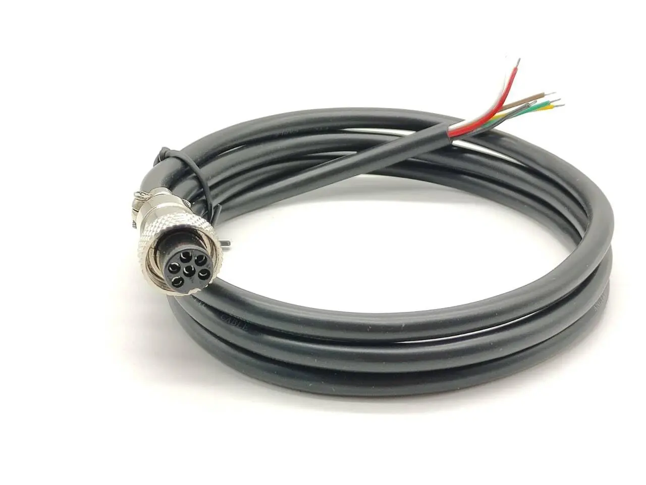 GX12 6Pin Female Cable Air Outlet with Single End Cable