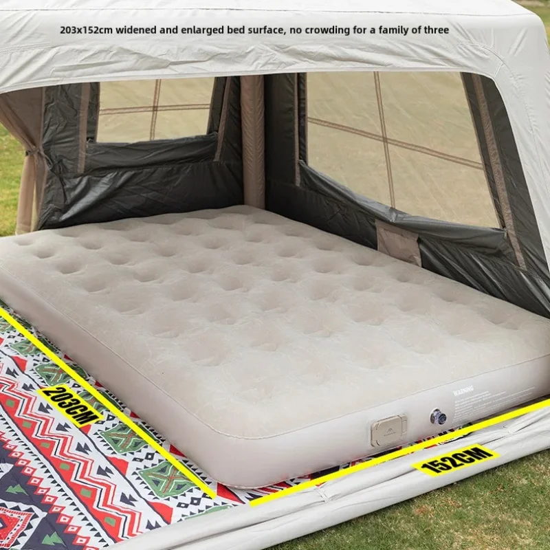 MOUNTAINHIKER, nuevo colchón de aire Interior, esteras Glamping, colchón inflable para dormir de PVC, colchoneta para cama de Camping para 1/3 personas, bomba integrada