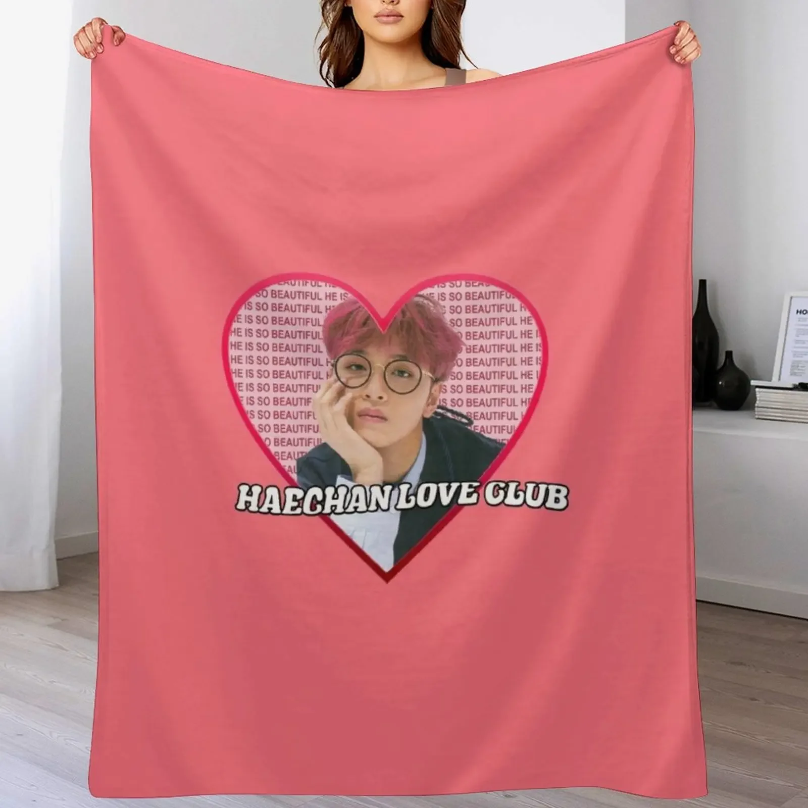 HAECHAN love club Throw Blanket Retros anime Blankets