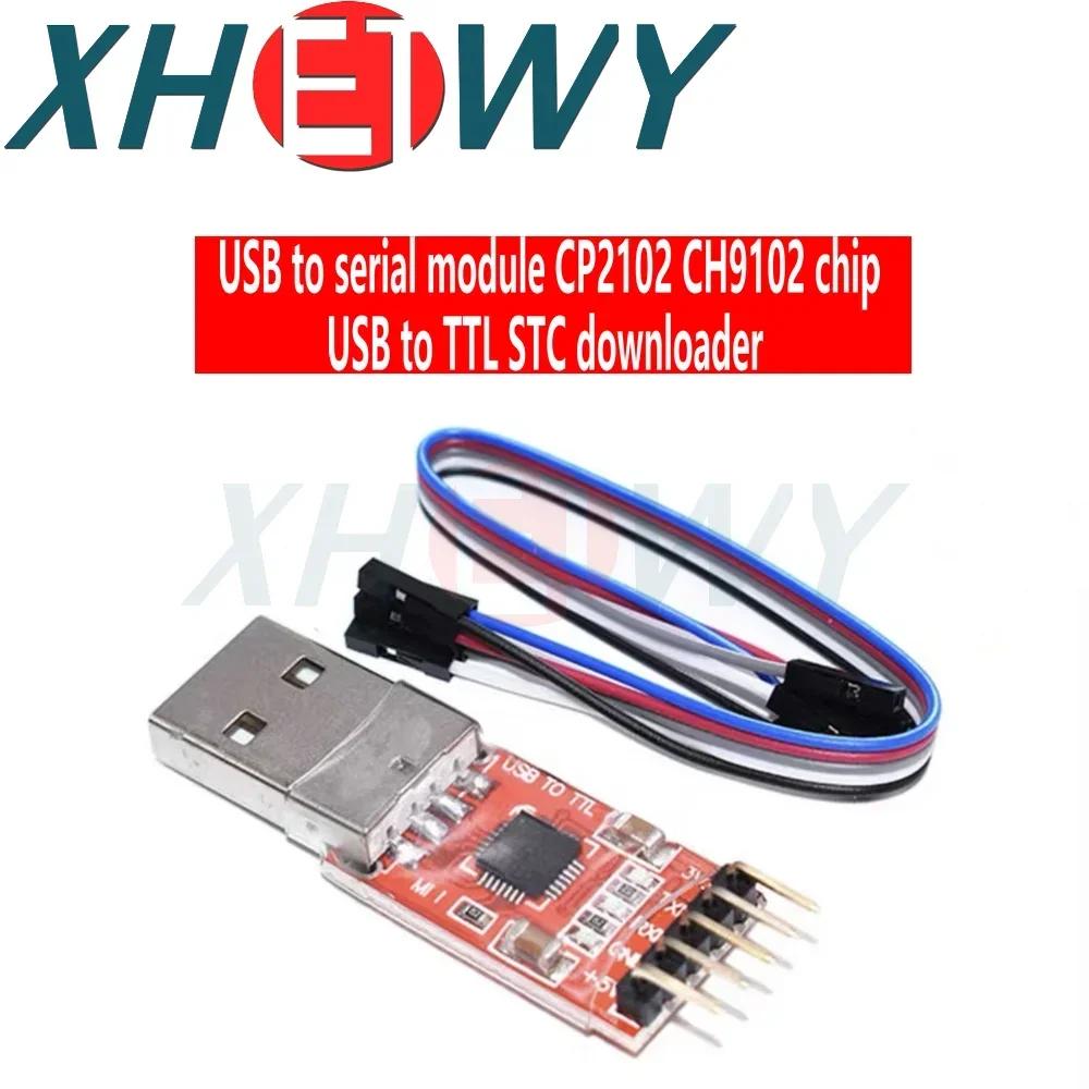 1PCS USB to serial module CP2102 CH9102 module USB to TTL STC downloader UART