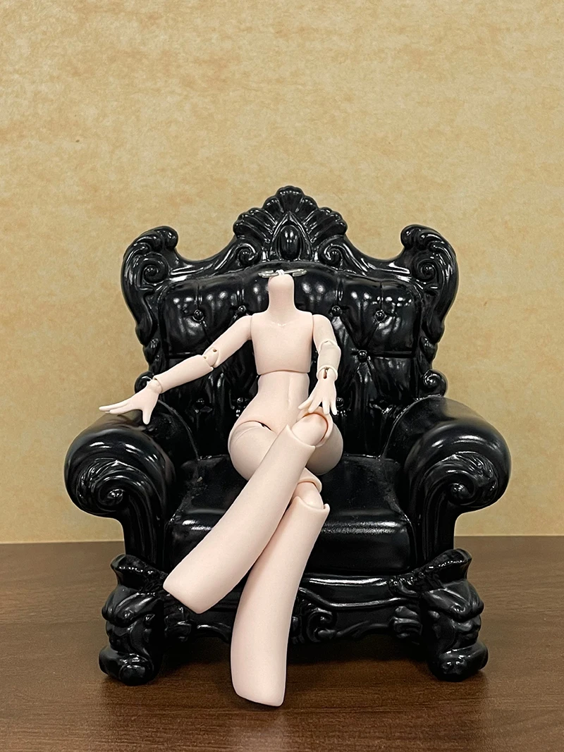 14cm Carrot leg doll body Wearing aluminum wire doll body 1/12 S hook doll body For Penny, GSC, Molly, Obitsu 11, Nendoroid Head view 6
