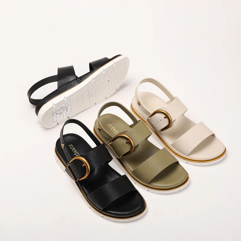 

2026 Faionable Roman Sandals Women's Outdoor Wear Thi Bot Adjustable Bule Casual Upaded Version of Spring Summer