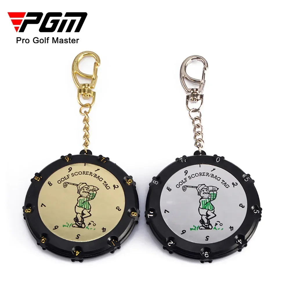 PGM 1pcs Golf Scorer D7.5cm Round 18 Hole Golf Supplies Accessories Gold Silvery Random Color JFQ001