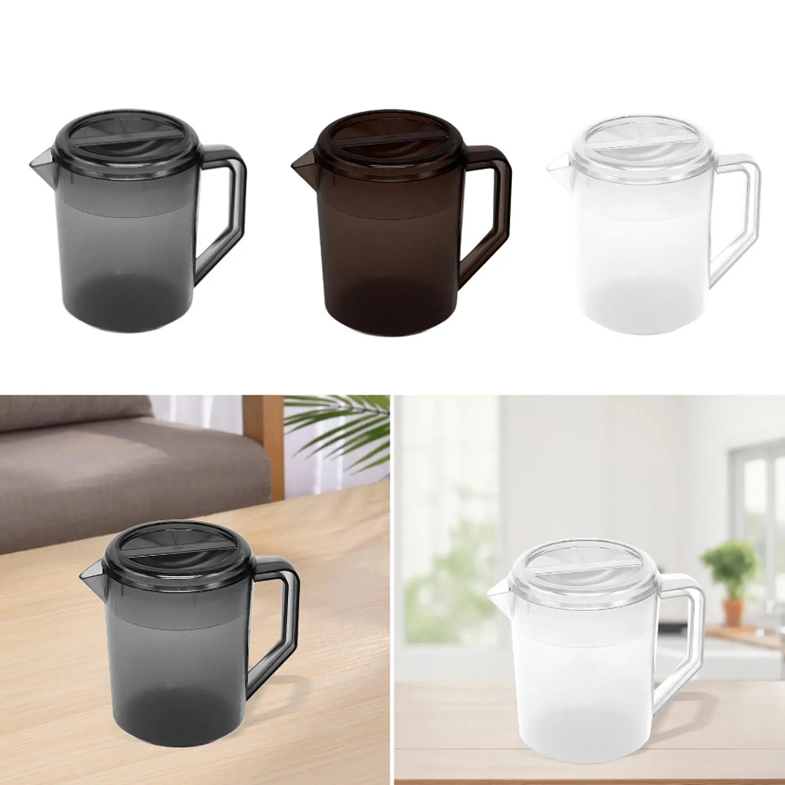 

Water Jug Beverage Jar Pitcher Beverage Container Cold Drink Jug with Lid Drinkware Kettle for Juice Home Summer BBQ Outdoor