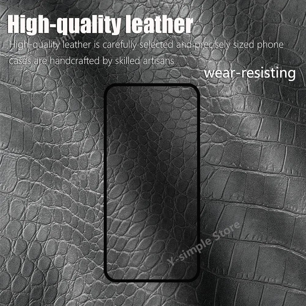 PU Leather Case For OnePlus 15R Classical Crocodile Pattern Silicone Pc Back Phone Cover For Oneplus 15r Case