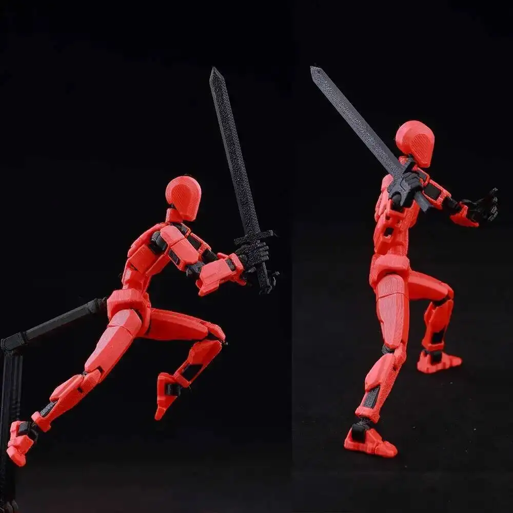9L3D Printed Lucky Dummy 13 Action Figures Titan13 Movable Shapeshift Mannequin Toys Parent-Children Games