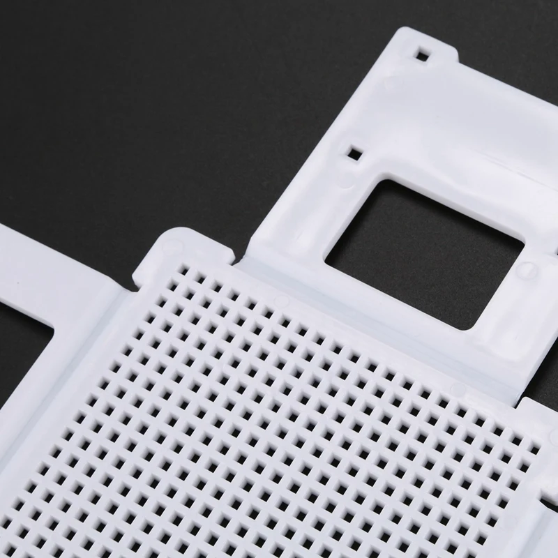 حامل أنبوب اختبار بلاستيكي TTKK 4X أنبوبي لأنبوب 30 مم، 21 بئر، أبيض، قابل للفصل (21 فتحة)