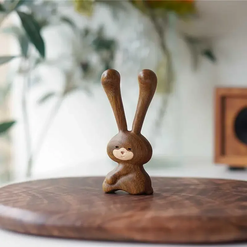 

Green Sandalwood Paraguayan Rosewood Rabbit Massage Stick Eye Nose Jawline | Massage To Improve Dark Circle |