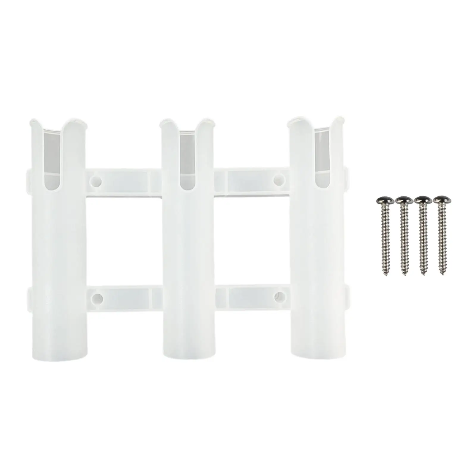 White Rod Holder Mount Bracket Organizer Gear Side Mount for Garage Wall