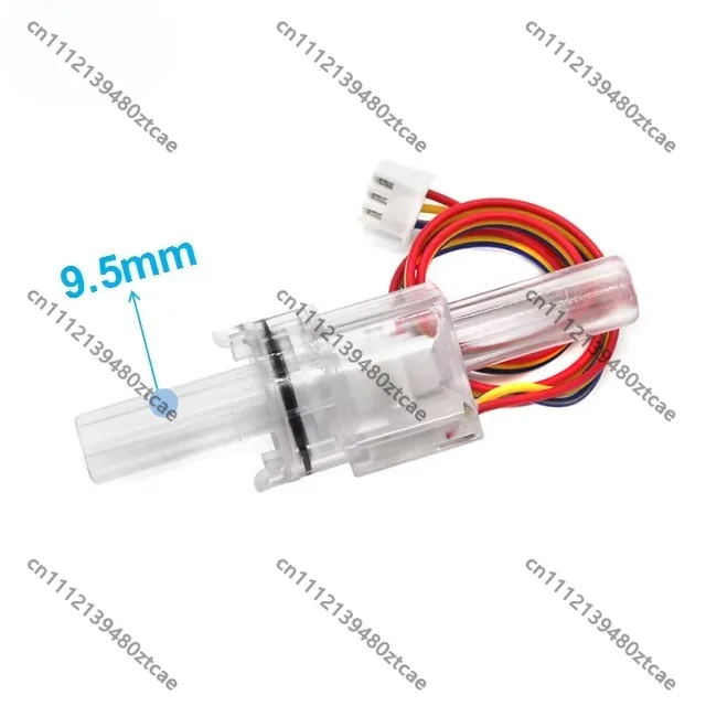 High Quality Transparent Plastic Water Flow Sensor, 3/8" Pipe Connector, Flow Range 0.2-12 L/min