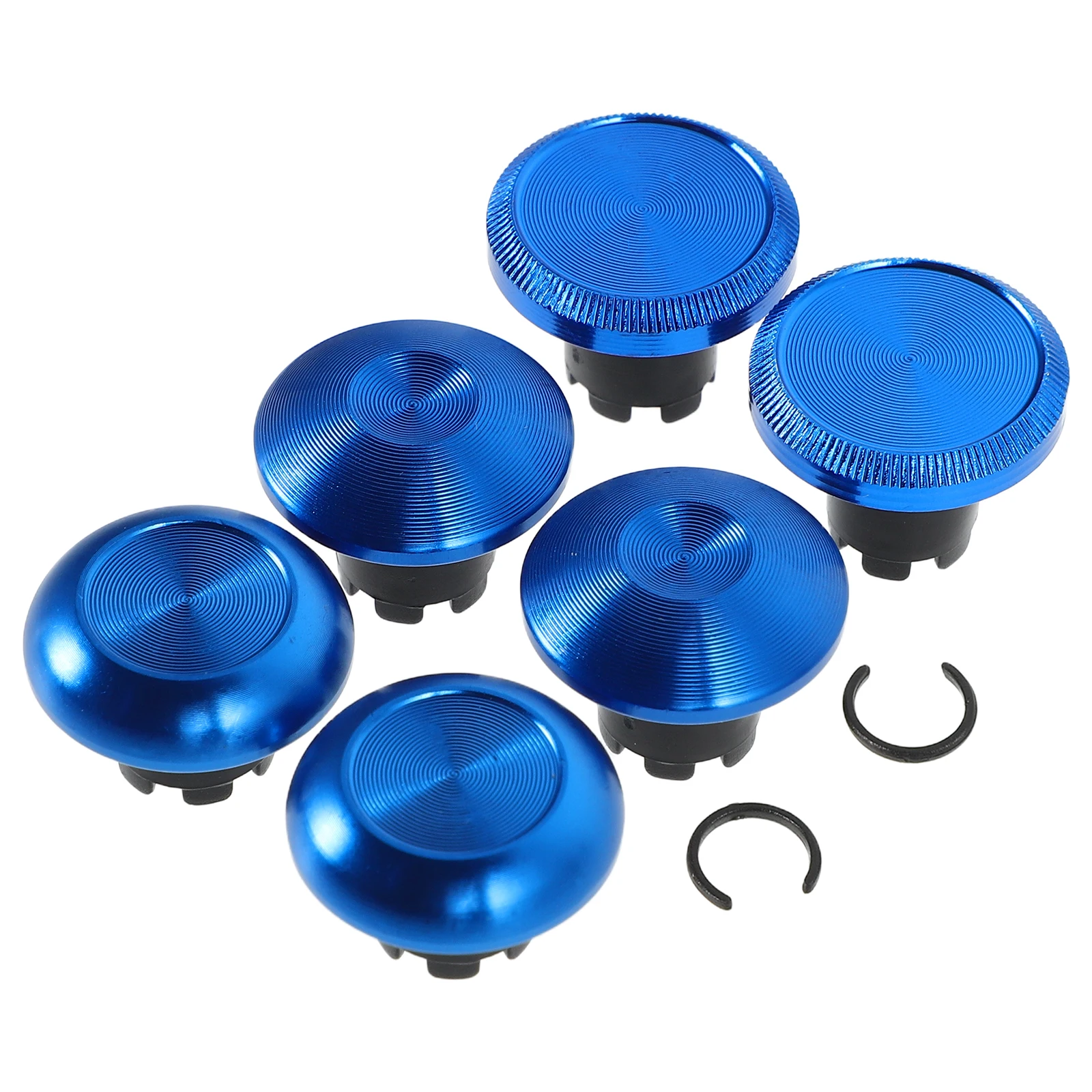 

8 Pcs Elite Version Accessories Aluminum Thumbstick Grips Caps Replacements Metal Controller Gaming Parts Thumb Joystick