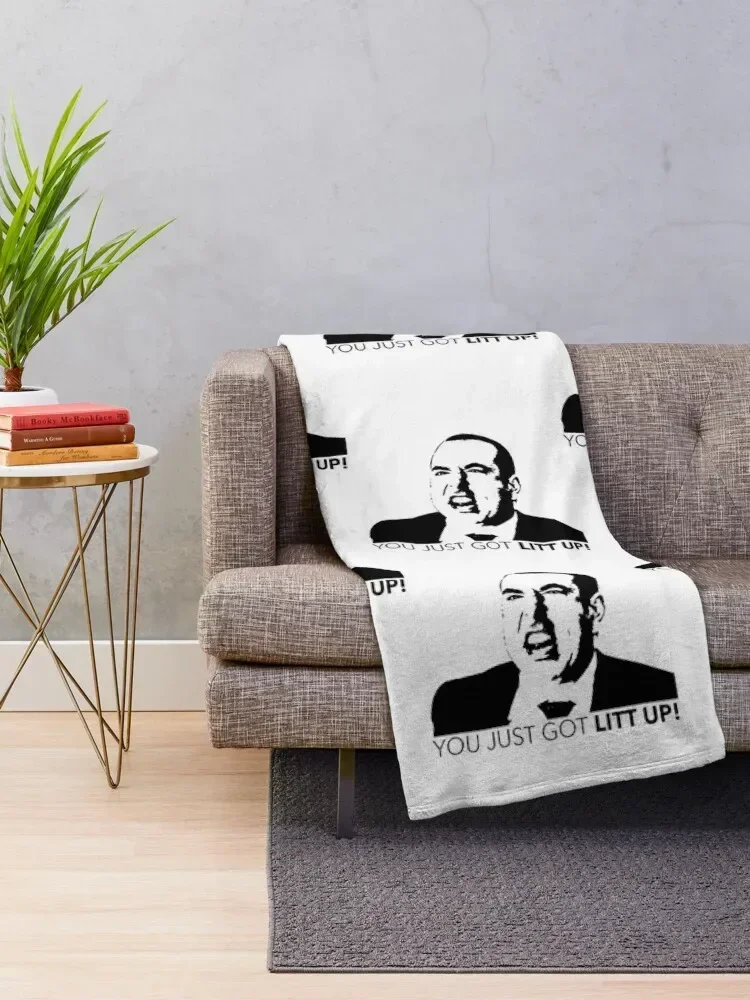 Louis Litt black Throw Blanket Summer Luxury Throw Decorative Throw Custom Blankets