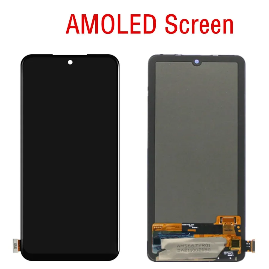 AMOLED Screen  for Xiaomi Redmi Note 11 Pro+ 21091116UG 2201116SI Lcd Display Digital Touch Screen for Redmi Note 11 Pro plus 5G