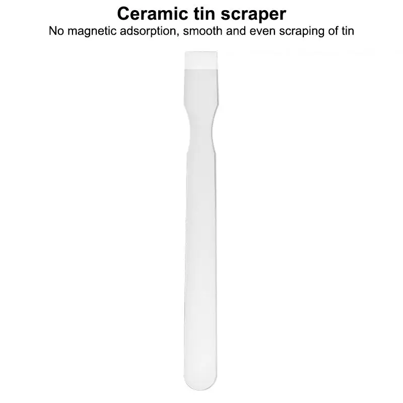 Insulated Thin Ceramic Scraper, BGA Solder Paste Spatula, Motherboard Chip Repair Stirring & Tin Planting Scraper