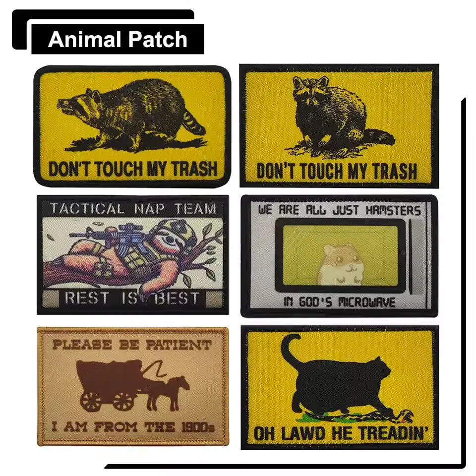 Hardcore Funny Tactical Printing Patches - 