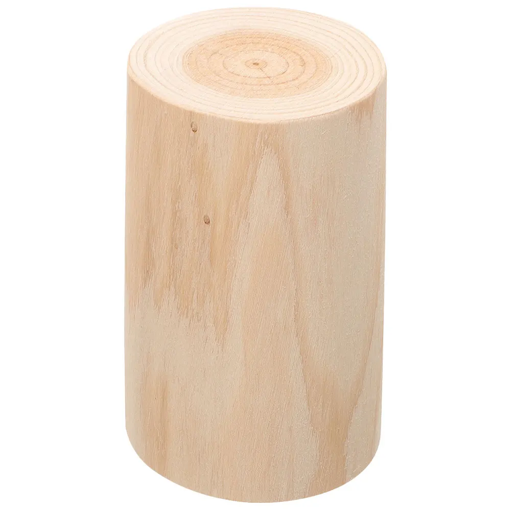 

Natural Wood Stump Holder Wooden Pile Craft Stand For Home Decor Wedding Holiday Centerpieces Garden Fence Pillar