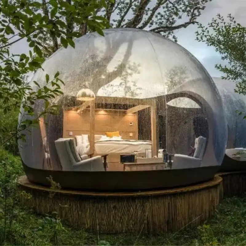 

Bubble Dome Tent Transparent 1 Piece Trade Assurance Customized Sunny Blower+repair Kits+package Bag Backyard Customized Color
