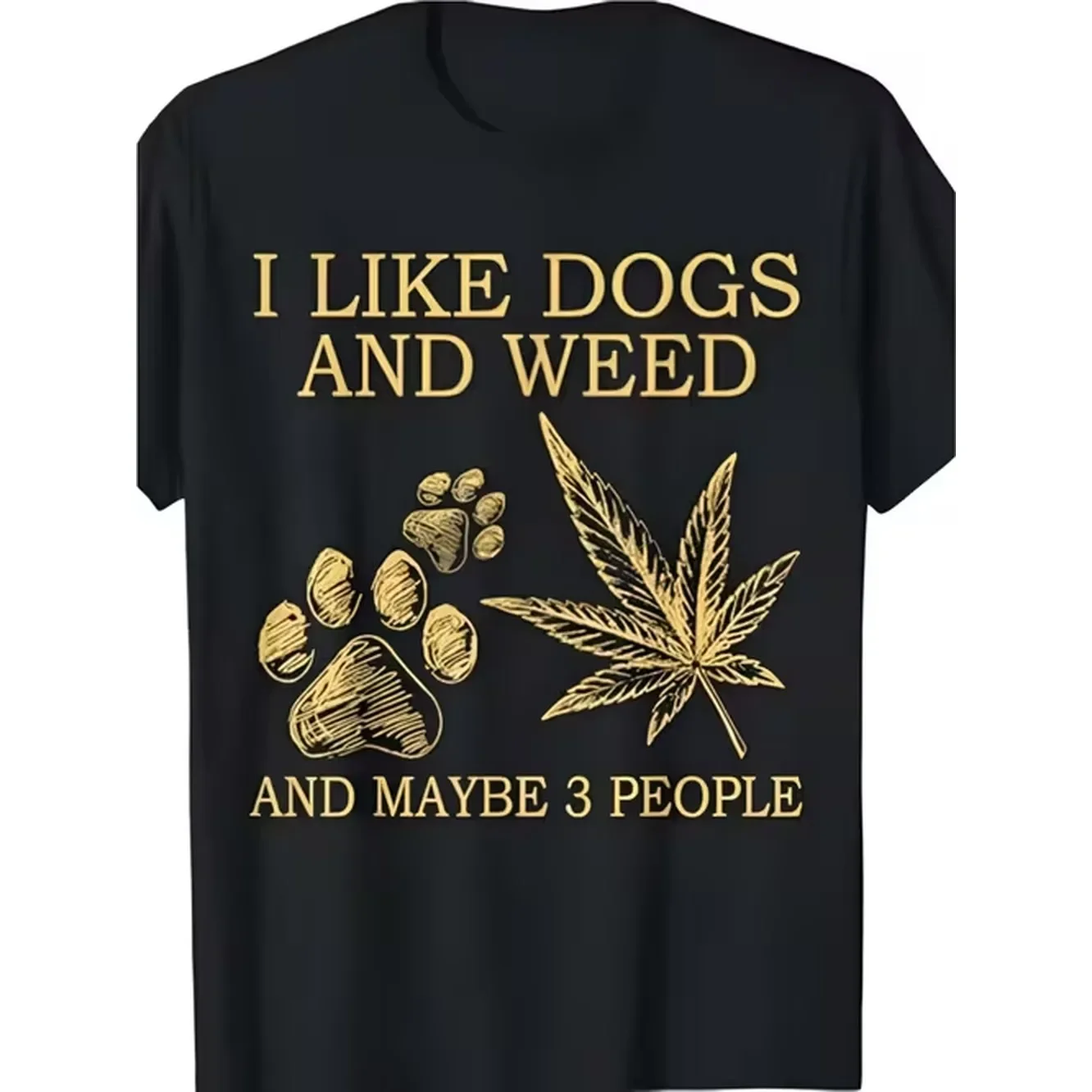 Mens Y2K Streetwear T Shirt I Like Dogs And Graphic Tee With Leaf Paw Print Design Fit Mens Tee Crew Neck Tee Ultra Soft Breathable Moisture Wicking Casual Summer Tee Must Have Fashionable Tee