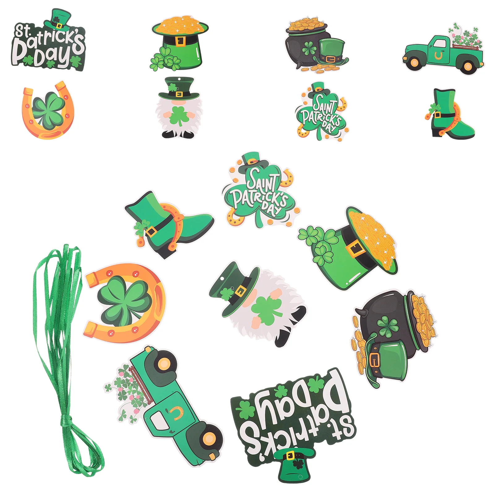 

24 Pcs Patrick's Day Hanging Front Door Sign Door Wall Window Charm . Patrick'S Day Hanging Sign nament