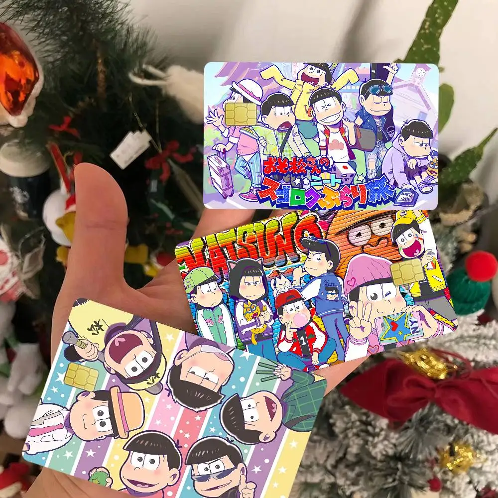 Anime Osomatsu-san Game Anime Sticker Film Skin Cover Case for Small Large No Chip Debit Credit Card Front Side
