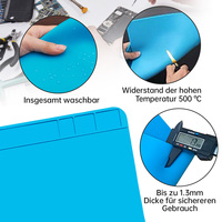Silicone Repair Pad Soldering Mat Heat Resistant Insulation Work Desk Platform Mat Soldering Station Magnetic Insulation Tool