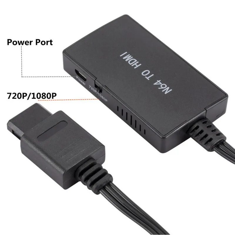 Kabel adapter HDMI kompatybilny z N64, konwerter HD 720P/1080P do N64/SNES/GameCube — zdjęcie produktu 3