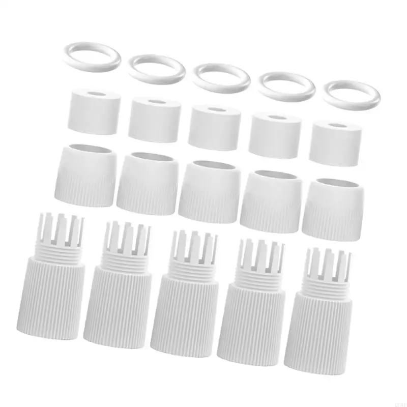 Q5WF 5pc RJ45 Conectores impermeáveis ​​IP67 Redes Unshielded Conectores Passthrouter